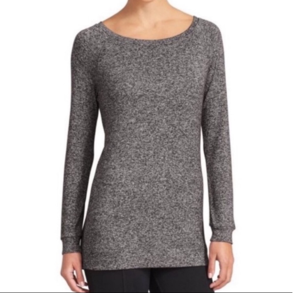Athleta ~ Pose marled grey long sleeve tunic top